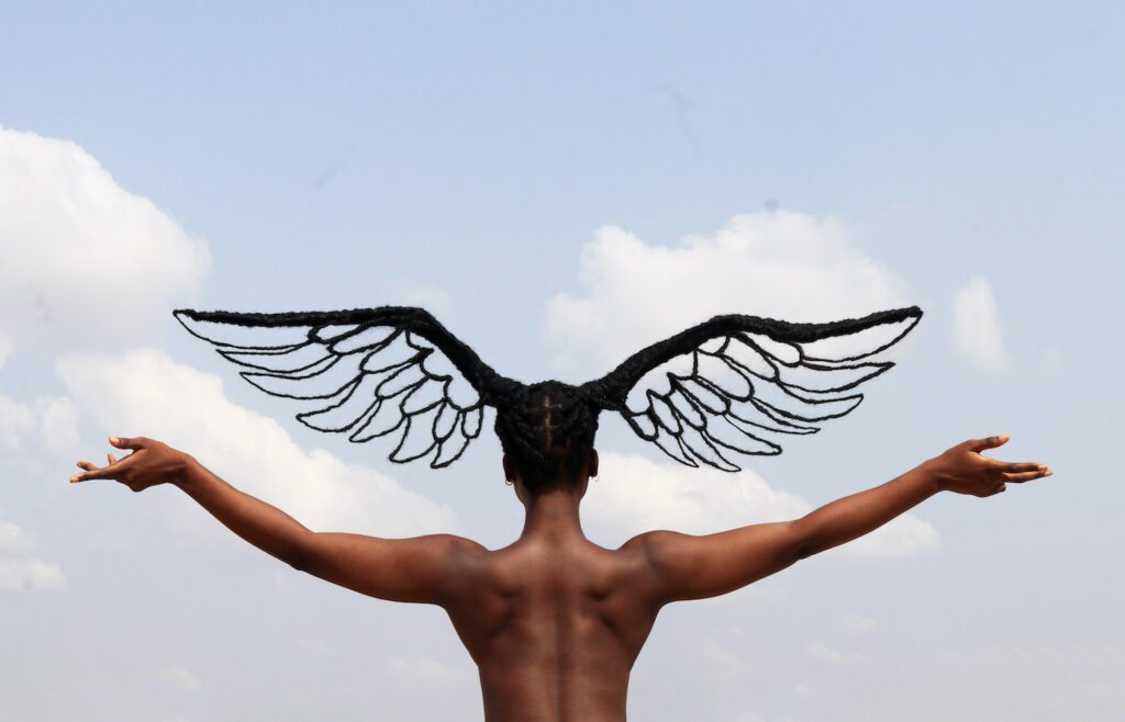 LIS10 Gallery, Laetitia Ky, “Free“ c-print, mounting on diasec-plexiglass satin